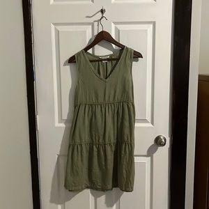 Lucky Brand Green V-Neck Dress
